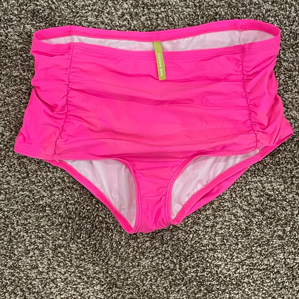 Gianni Bini High Waisted Bikini Bottoms size large